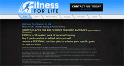 Desktop Screenshot of fitnessforlife.com.au