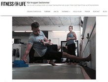 Tablet Screenshot of fitnessforlife.dk